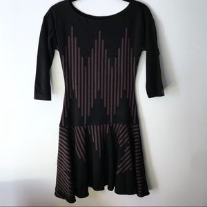 Tracy Reese Wool Knit Fit Flare Wool Drop Dress